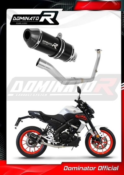 YA151DFBL-S Dominator full exhaust system silencer hp3 black