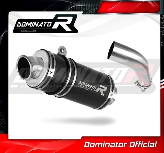 HO0111DCBL-S Dominator exhaust silencer muffler gp1 black