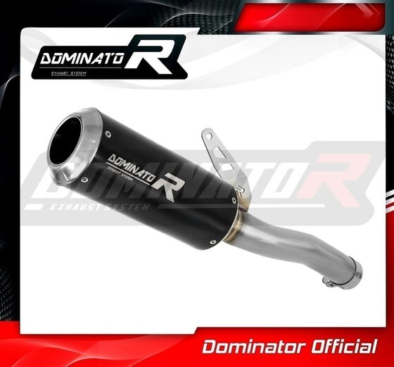 SU099DCBL-S Dominator exhaust silencer gp black