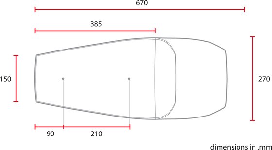 SCR5FC-BRHC C-RACER plokščia bėgių sėdynė ruda