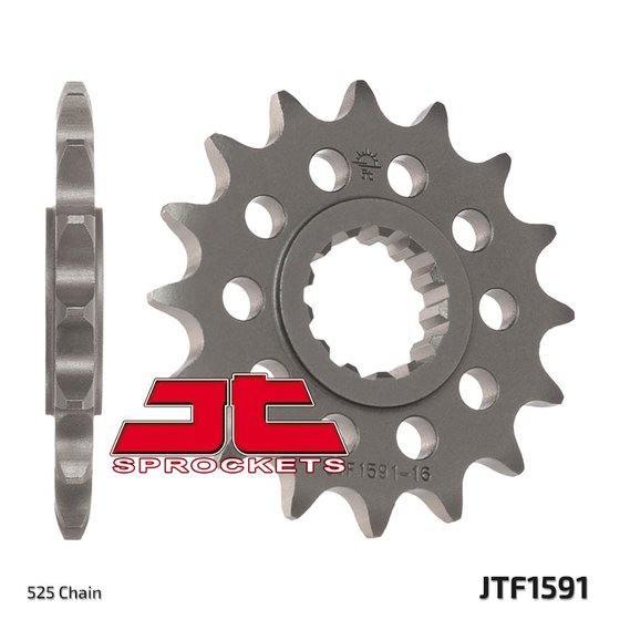 JTF1591 JT Sprockets plieninė priekinė žvaigždutė