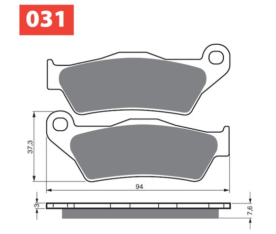 46-12-031-4 Goldfren goldfren stabdžių kaladėlės 031 ceramic carbon s33