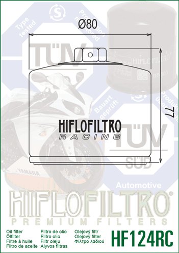 HF124RC Hiflofiltro alyvos filtras