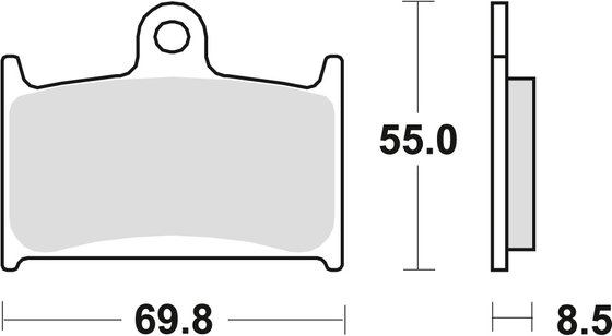 MCB595 TRW universalios organinės standartinės stabdžių trinkelės