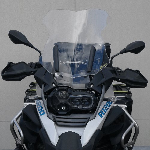 BB088HPFG BULLSTER aukštos apsaugos rūkytas pilkas priekinis stiklas bmw r1200gs 13-16