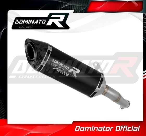 YA146DFBL-S Dominator exhaust silencer muffler hp8 black