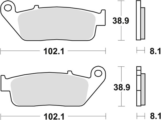 MCB598SV TRW sukepinto metalo stabdžių trinkelės