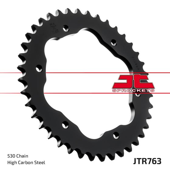 JTR763 JT Sprockets plieninė galinė žvaigždutė