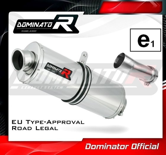 BW091DA-H Dominator homologated exhaust silencer oval