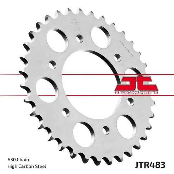 JTR483 JT Sprockets plieninė galinė žvaigždutė