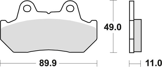 MCB512 TRW universalios organinės standartinės stabdžių trinkelės