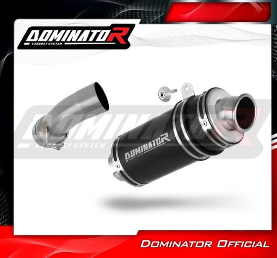 BW019DCBL-S Dominator exhaust silencer muffler gp1 black