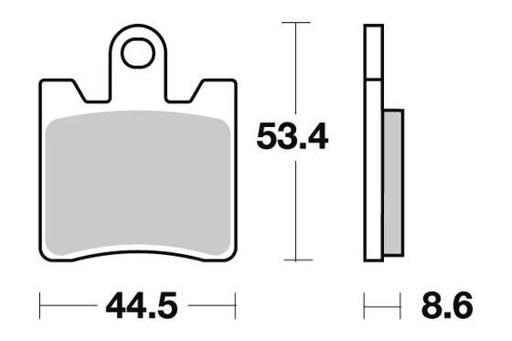 740HS SBS sukepintos stabdžių trinkelės