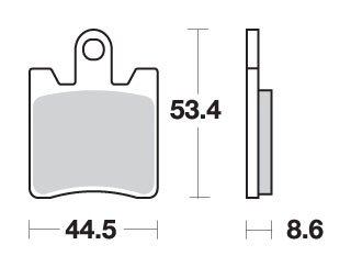 740HS SBS sukepintos stabdžių trinkelės