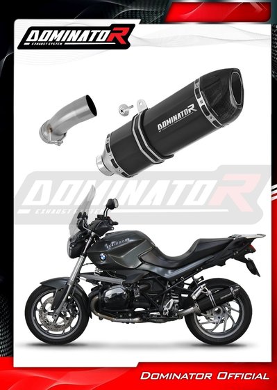 BW019DFBL-S Dominator exhaust silencer muffler hp1 black