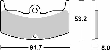 552HF SBS stabdžių kaladėlės keraminės