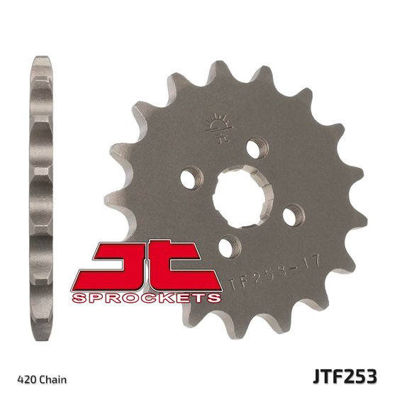 25515JT JT Sprockets priekinė žvaigždutė 15 dantukų žingsnis 420 jtf25315