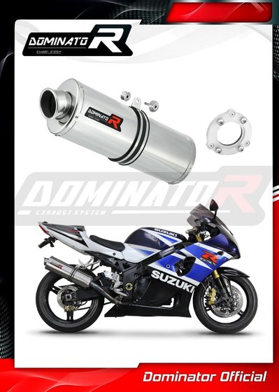 SU032DA-S Dominator exhaust silencer muffler bolt-on ov