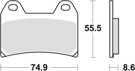 MCB683SV TRW stabdžių trinkelės