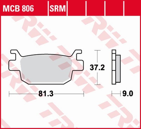 MCB806SRM TRW stabdžių trinkelės