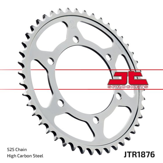 JTR1876 JT Sprockets plieninė galinė žvaigždutė