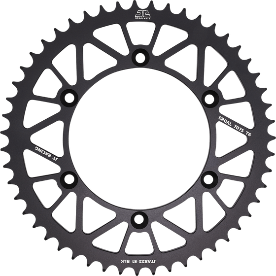 JTA822BLK JT Sprockets "racelite" aliuminio galinė lenktyninė žvaigždutė