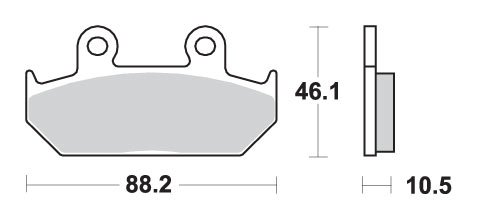 647HS SBS sukepintos stabdžių trinkelės