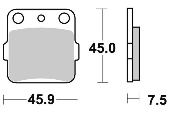 6565923 DOPPLER sbs stabdžių kaladėlės racing sintered