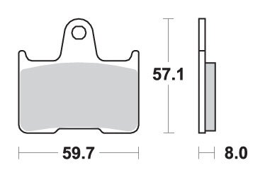 715LS SBS galinės sukepintos stabdžių kaladėlės