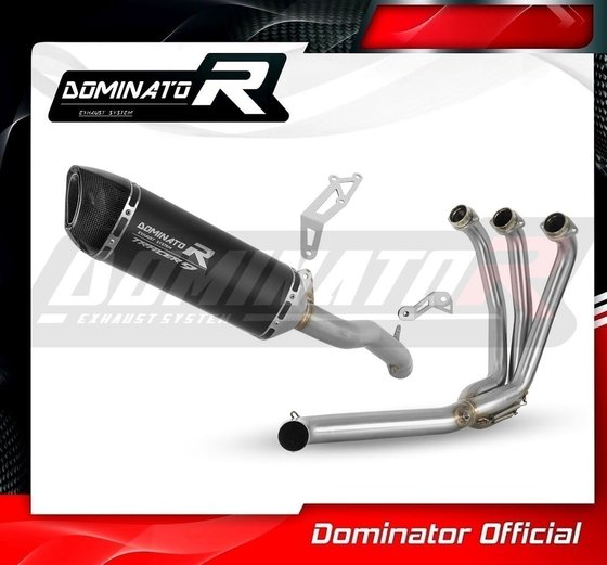 YA144DFBL-S Dominator full exhaust system silencer hp6 black