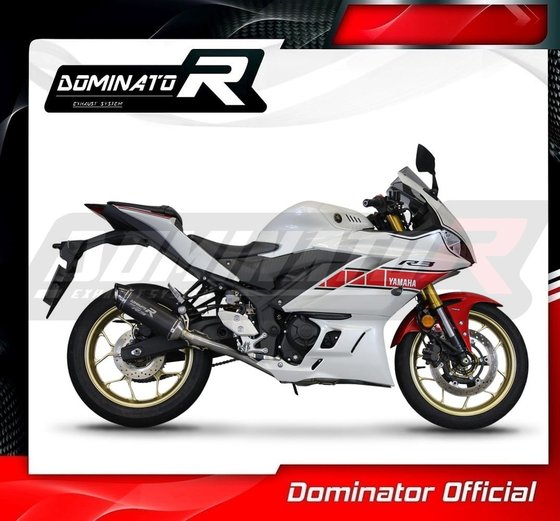 YA147DFBL-S Dominator full exhaust system silencer hp8 black