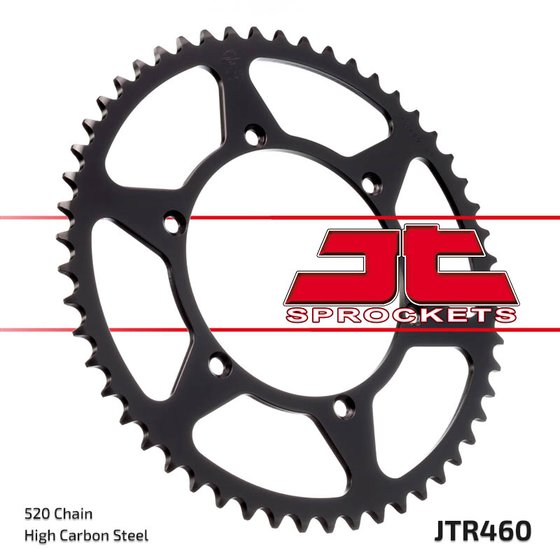 48953JT JT Sprockets galinė žvaigždutė 53 danties žingsnis 520 juoda jtr46053