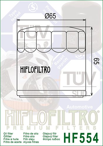 20-HF554 Hiflofiltro "hiflo" alyvos filtras hf554