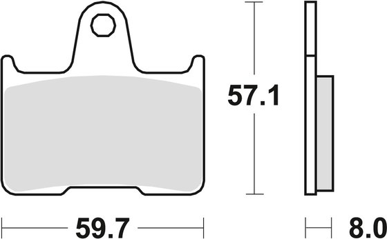 MCB691SH TRW sukepinto metalo stabdžių trinkelės