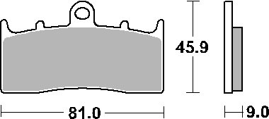 778HF SBS sbs stabdžių kaladėlės keraminės