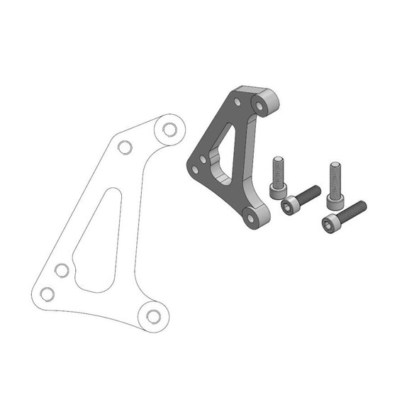 M211022 MOTO-MASTER supermoto sm racing 320 mm disko adapteris 4 stūmoklių suportams