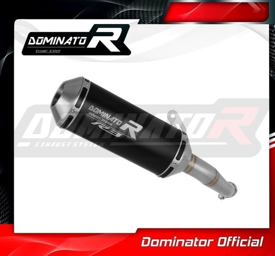 YA146DABL-S Dominator exhaust silencer muffler ov black