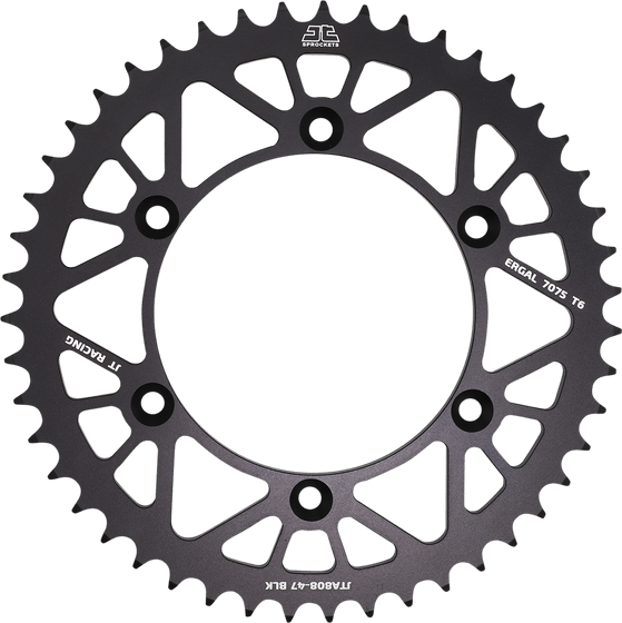 JTA808BLK JT Sprockets "racelite" aliuminio galinė lenktyninė žvaigždutė