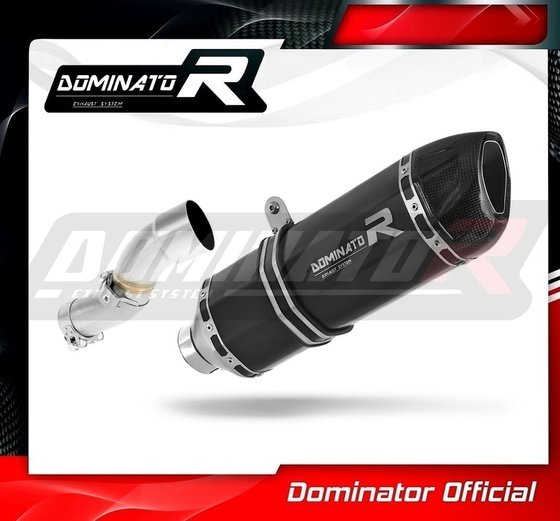 KT007DFBL-S Dominator exhaust silencer muffler hp1 black