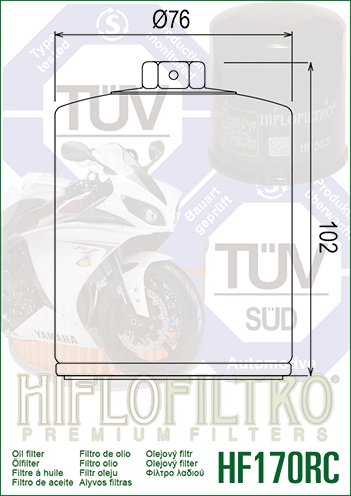 HF170RC Hiflofiltro našesnis tepalo filtras