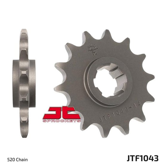 JTF1043 JT Sprockets plieninė priekinė žvaigždutė