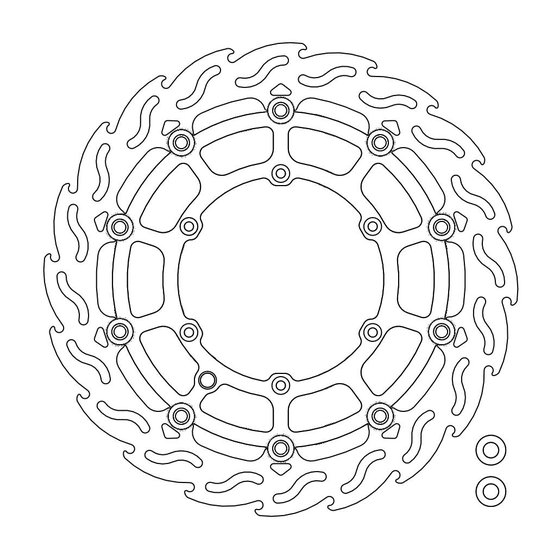 235-112232 MOTO-MASTER smr flame priekinis stabdžių diskas ktm, husaberg (juodas)