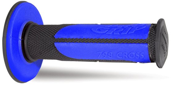 PA079800NEBL PRO GRIP dvigubo tankio offroad rankenos juodos/mėlynos spalvos