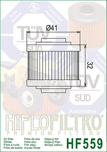 HF559 Hiflofiltro alyvos filtras