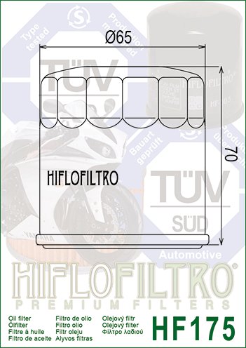 HF175 Hiflofiltro alyvos filtras