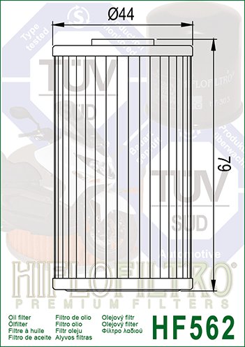 HF562 Hiflofiltro alyvos filtras