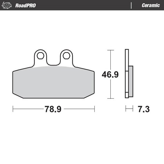 235-411704 MOTO-MASTER stabdžių kaladėlės roadpro ceramic