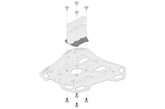 GPT.00.152.35900/B SW-MOTECH "adventure-rack" adapterio rinkinys bagažo laikikliui