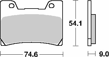 645HF SBS stabdžių kaladėlės keraminės