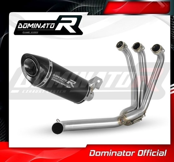 YA145DFBL-S Dominator full exhaust system silencer hp8 black